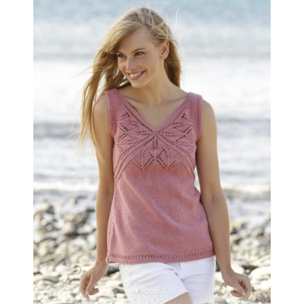 Butterfly Heart Top by DROPS Design - Strickmuster mit Kit Top Größen S - XXXL Butterfly Heart Top by DROPS Design - Strickmuster mit Kit Top Größen S - XXXL von Drops - Garnstudio