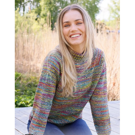 Candy Harvest by DROPS Design - Blusenstrickmuster Größe XS - XXL von Drops - Garnstudio