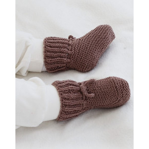 Chocolate Toes von DROPS Design - Baby Socken Strickmuster Größe 0/1 M - 12/18 mdr von Drops - Garnstudio