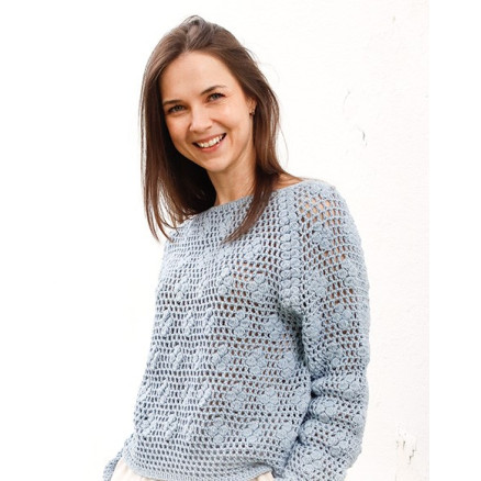 Cloud Catcher by DROPS Design - Bluse Häkelmuster Größe S - XXXL Cloud Catcher by DROPS Design - Bluse Häkelmuster Größe S - XXXL von Drops - Garnstudio
