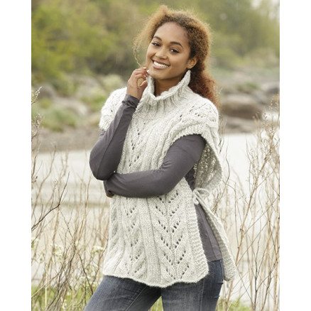 Come Winter by DROPS Design - Strickmuster mit Kit Poncho mit hohem Kragen Größen S-XXXL Come Winter by DROPS Design - Strickmuster mit Kit Poncho mit hohem Kragen Größen S-XXXL von Drops - Garnstudio