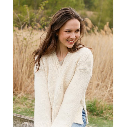 Country Cream by DROPS Design - Blusenstrickmuster Größe. S - XXXL Country Cream by DROPS Design - Blusenstrickmuster Größe. S - XXXL von Drops - Garnstudio