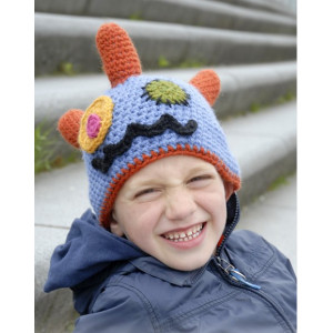 Crazy Eyes by DROPS Design - Mütze Häkelanleitung Gr. 3/5 - 10/12 Jahr - 6/9 år von Drops - Garnstudio