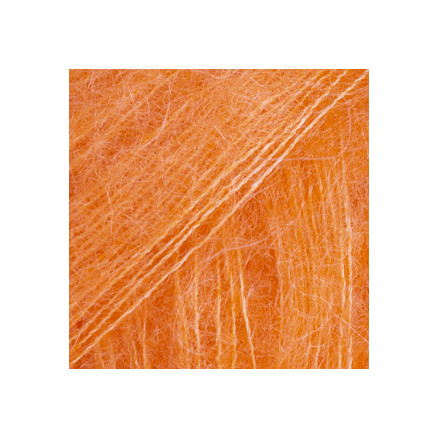 Drops Kid-Silk Garn Unicolor 49 Elektrisches Orange von Drops - Garnstudio