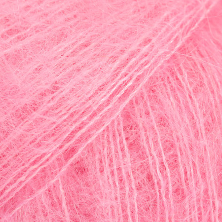 DROPS Kid-Silk Garn Unicolor 62 Strawberry Ice von Drops - Garnstudio