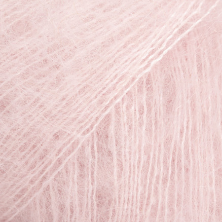DROPS Kid-Silk Garn Unicolor 63 Powder Rose von Drops - Garnstudio