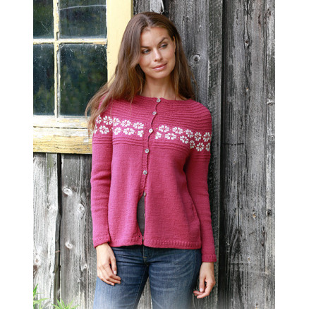 Daisy Delight Cardigan by DROPS Design - Jacke Strickmuster Gr. S - XXXL Daisy Delight Cardigan by DROPS Design - Jacke Strickmuster Gr. S - XXXL von Drops - Garnstudio