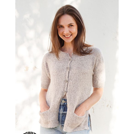 Daisy Lane Cardigan by DROPS Design - Strickmuster für Strickjacken Größe XS - XXL von Drops - Garnstudio