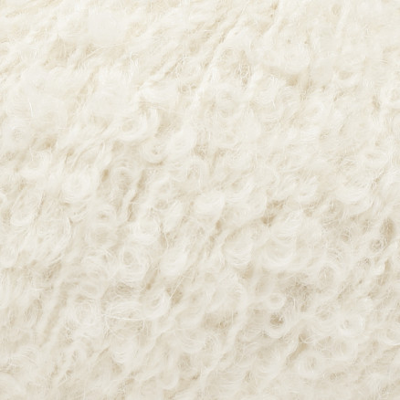 Drops Alpaca Bouclé Garn Unicolor 0100 Natur von Drops - Garnstudio