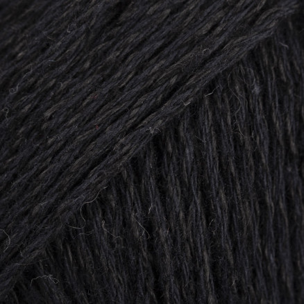 Drops Bomull-Lin Garn Unicolor 16 Schwarz von Drops - Garnstudio