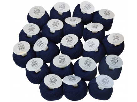 Drops Cotton Merino 20 Knäuel Farbpackung Unicolor 08 Marineblau von Drops - Garnstudio