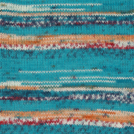 Drops Fabel Garn Print 162 Blaues Meer von Drops - Garnstudio