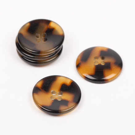 Drops Knopf Hornimitation (Schildkröte) 25mm 716 - 50 Stk. von Drops - Garnstudio