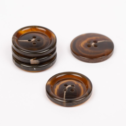 Drops Knopf Imitation Horn (Teak) 25mm 708 - 50 Stk. von Drops - Garnstudio