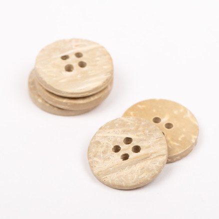 Drops Knopf gebleichte Kokosnuss 20mm 803 - 50 Stk. von Drops - Garnstudio