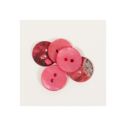 Drops Knopf rund rot 15mm 605 - 1 Stk. Drops Knopf rund rot 15mm 605 - 1 Stk. von Drops - Garnstudio