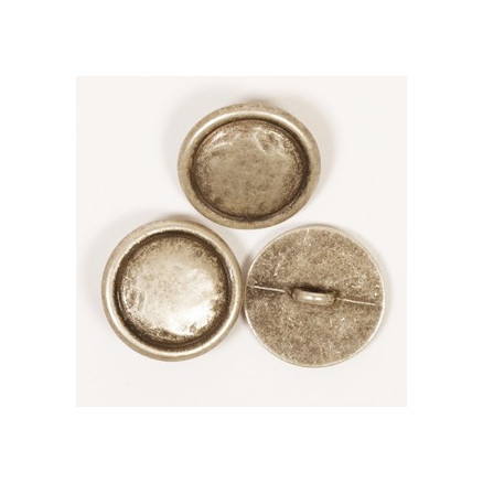 Drops Silber Metallknopf 20mm 529 - 1 Stk. Drops Silber Metallknopf 20mm 529 - 1 Stk. von Drops - Garnstudio