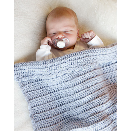 First Year by DROPS Design - Baby Decke Häkelmuster mit Kit 65-80cm von Drops - Garnstudio