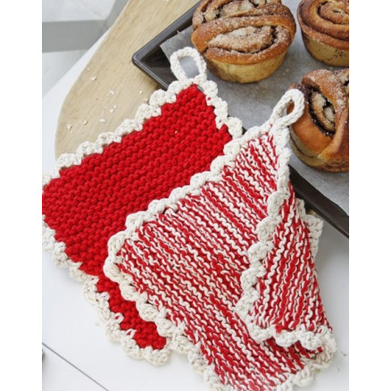Hotspot by DROPS Design - Strickmuster mit Kit Topflappen 21x21cm Hotspot by DROPS Design - Strickmuster mit Kit Topflappen 21x21cm von Drops - Garnstudio