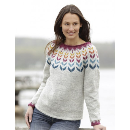 Joyride by DROPS Design - Strickmuster mit Kit Bluse mit nordischem Muster Größen S - XXXL Joyride by DROPS Design - Strickmuster mit Kit Bluse mit nordischem Muster Größen S - XXXL von Drops - Garnstudio