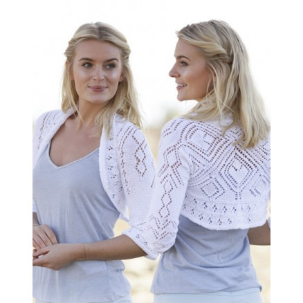 Kamelia by DROPS Design - Strickmuster mit Kit Bolero mit Viereck-Muster Größen S - XXXL Kamelia by DROPS Design - Strickmuster mit Kit Bolero mit Viereck-Muster Größen S - XXXL von Drops - Garnstudio