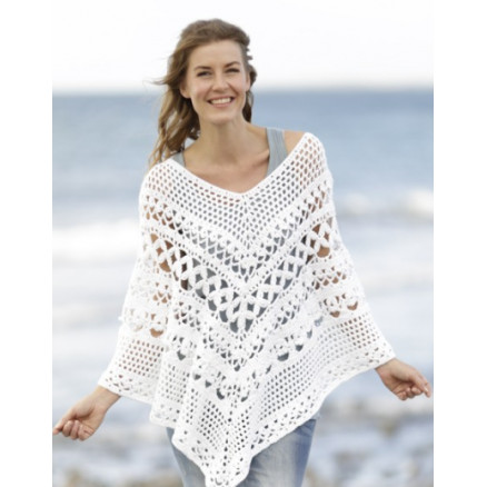 Light's Embrace by DROPS Design - Poncho Häkelanleitung Gr. S/M - XXL/XXXL von Drops - Garnstudio