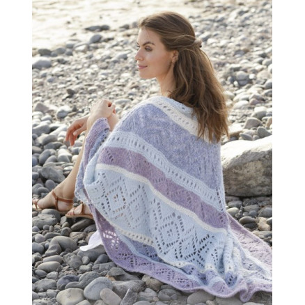 Lilac shawl by DROPS Design - Strickmuster mit Kit Tuch 104x208cm Lilac shawl by DROPS Design - Strickmuster mit Kit Tuch 104x208cm von Drops - Garnstudio