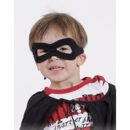 Little Zorro by DROPS Design - Häkelmuster mit Kit Superhelden-Maske Einheitsgröße von Drops - Garnstudio