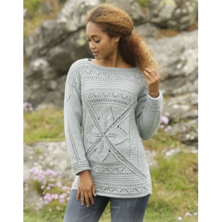 Lucky Charm by DROPS Design - Strickmuster mit Kit Pullover mit Blättermuster Größen S - XXXL Lucky Charm by DROPS Design - Strickmuster mit Kit Pullover mit Blättermuster Größen S - XXXL von Drops - Garnstudio