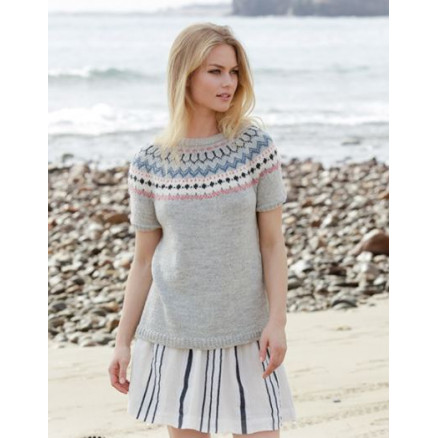 Mina by DROPS Design - Strickmuster mit Kit Top Größen S - XXXL von Drops - Garnstudio