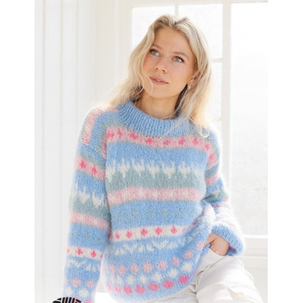 Mixed Berries Sweater by DROPS Design - Blusenstrickmuster Größe. XS - XXXL Mixed Berries Sweater by DROPS Design - Blusenstrickmuster Größe. XS - XXXL von Drops - Garnstudio