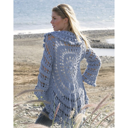 Moonlight Mist by DROPS Design - Jacke Häkelanleitung Gr. S/M - XL Moonlight Mist by DROPS Design - Jacke Häkelanleitung Gr. S/M - XL von Drops - Garnstudio