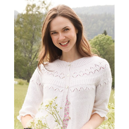 Mountain Frill Cardigan by DROPS Design - Strickmuster für Strickjacken Größe S - XXXL von Drops - Garnstudio