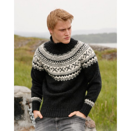 Neville by DROPS Design - Strickmuster mit Kit Sweater mit rundem Yoke mit nordischem Muster Größen S - XXXL Neville by DROPS Design - Strickmuster mit Kit Sweater mit rundem Yoke mit nordischem Muster Größen S - XXXL von Drops - Garnstudio