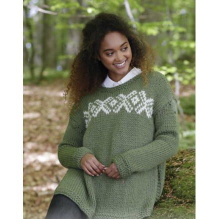 Nordkapp by DROPS Design - Strickmuster mit Kit Pullover mit mehrfarbigem norwegischen Muster Größe S - XXXL von Drops - Garnstudio