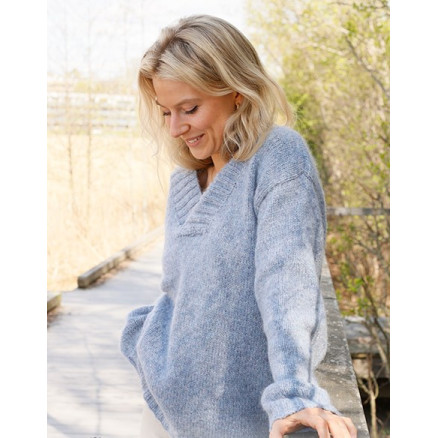 November Breeze by DROPS Design - Bluse Strickmuster Größe S - XXXL November Breeze by DROPS Design - Bluse Strickmuster Größe S - XXXL von Drops - Garnstudio
