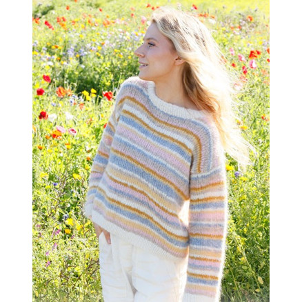 Pastellfarbener Frühling by DROPS Design - Blusenstrickmuster Größe S - XXXL Pastellfarbener Frühling by DROPS Design - Blusenstrickmuster Größe S - XXXL von Drops - Garnstudio