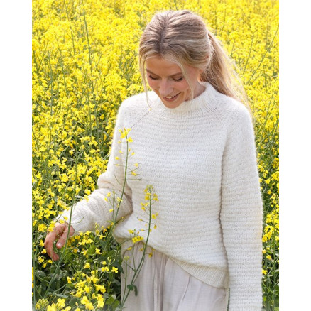 Provence Dream by DROPS Design - Bluse Strickmuster Größe. S - XXXL von Drops - Garnstudio