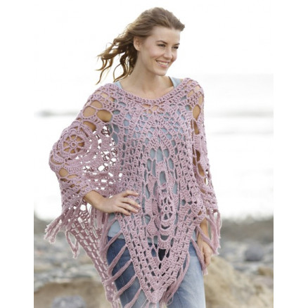Rhapsody in Rose by DROPS Design - Häkelmuster mit Kit Poncho Granny Sqaures Rhapsody in Rose by DROPS Design - Häkelmuster mit Kit Poncho Granny Sqaures von Drops - Garnstudio