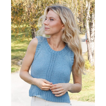 River Blue Trail by DROPS Design - Top Strickmuster Größe XS - XXL River Blue Trail by DROPS Design - Top Strickmuster Größe XS - XXL von Drops - Garnstudio