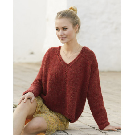 Robin Song by DROPS Design - Strickmuster mit Kit Pullover Größen S - XXXL von Drops - Garnstudio