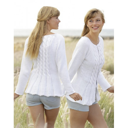 Romantic Twist by DROPS Design - Strickmuster mit Kit taillierte Strickjacke mit Zopfmuster Größen S - XXXL Romantic Twist by DROPS Design - Strickmuster mit Kit taillierte Strickjacke mit Zopfmuster Größen S - XXXL von Drops - Garnstudio