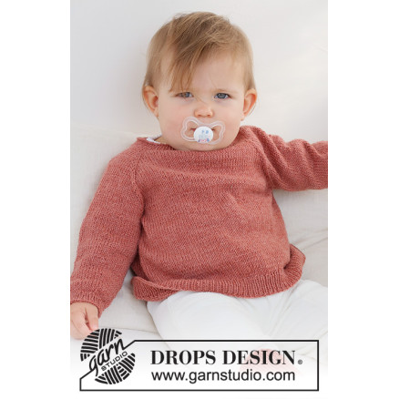 Rosy Cheeks Sweater by DROPS Design - Baby Pullover Strickmuster Größe 0/1 Monat - 3/4 Jahre Rosy Cheeks Sweater by DROPS Design - Baby Pullover Strickmuster Größe 0/1 Monat - 3/4 Jahre von Drops - Garnstudio