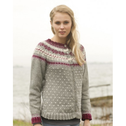 September Jacket by DROPS Design - Strickmuster mit Kit Pullover mit nordischem Muster Größen S - XXXL von Drops - Garnstudio