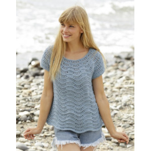 Shore Line by DROPS Design - Strickmuster mit Kit Top mit Wellenmuster - Small von Drops - Garnstudio