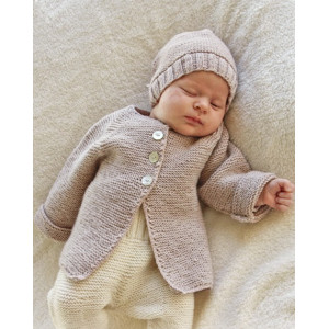 Sleep Tight by DROPS Design - Strickmuster mit Kit Baby-Strickjacke mi - 3/4 år von Drops - Garnstudio