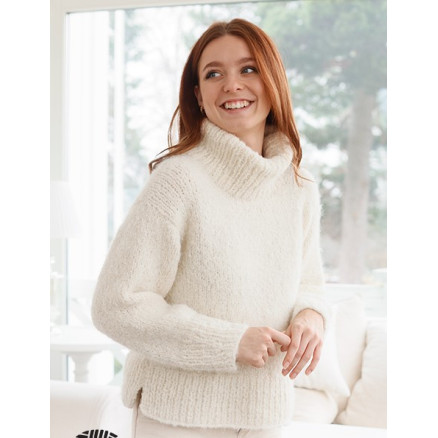 Snow Kiss by DROPS Design - Blusenstrickmuster Größe XS - XXL Snow Kiss by DROPS Design - Blusenstrickmuster Größe XS - XXL von Drops - Garnstudio