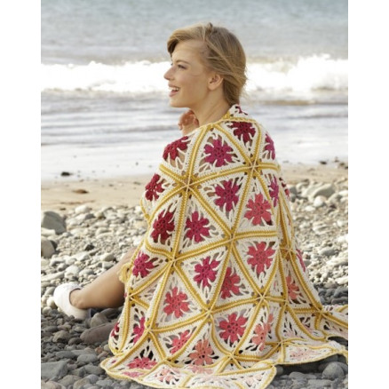 Spring Daze by DROPS Design - Häkelmuster mit Kit Decke 93x130cm von Drops - Garnstudio