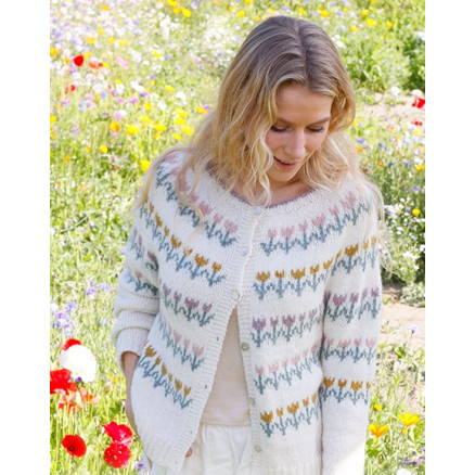 Spring Parade Cardigan by DROPS Design - Strickmuster für Strickjacken Größe S - XXXL Spring Parade Cardigan by DROPS Design - Strickmuster für Strickjacken Größe S - XXXL von Drops - Garnstudio