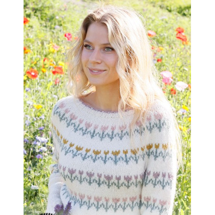 Spring Parade by DROPS Design - Bluse Strickmuster Größe S - XXXL Spring Parade by DROPS Design - Bluse Strickmuster Größe S - XXXL von Drops - Garnstudio